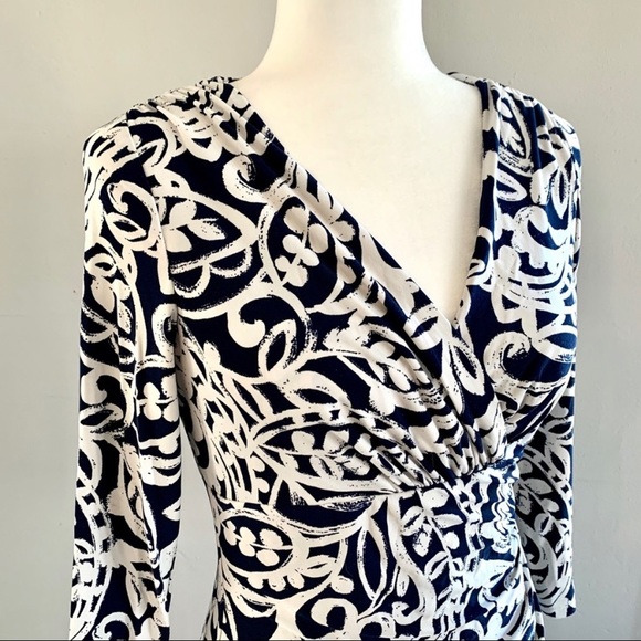 Ralph Lauren Navy and White Dress - Picture 2 of 5